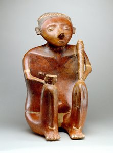 坐着的男性（陶器）